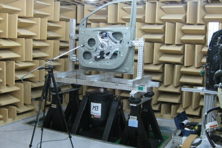 a VPR vertical pitch and roll system testing automtive seat assemblies  